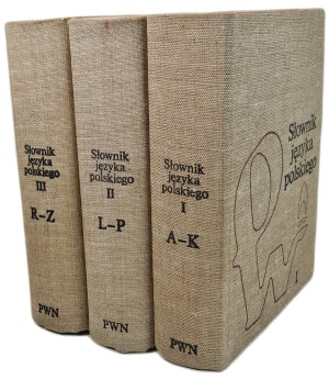 SŁOWNIK JÊZYKA POLSKIEGO PWN Volume I-III, wyd.1988