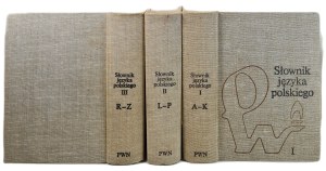 SŁOWNIK JÊZYKA POLSKIEGO PWN Volume I-III, wyd.1988