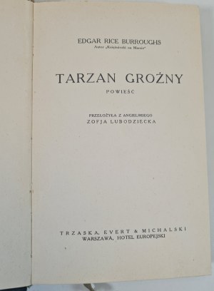 BURROUGHS Edgar Rice - TARZAN the Terrible [1925].