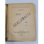 ZBIÓR DEKLAMACYJ Część I, Wyd.1891 [Bibljoteka kieszonkowa]