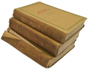 SIENKIEWICZ HENRYK - POTOP TOM I-III from the Selected Writings edition in 20 volumes with an introduction by Leon Kruczkowski illustrations by Jan Marcin Szancer, publ.1955
