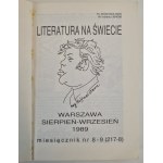 Vaclav Havels - LITERATURA NA ŚWIECIE 1989 miesięcznik nr 8-9 (217-218) Warszawa sierpień-wrzesień 1989