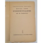 SARTRE Jean- Paul - L'EXISTENTIALISME EST UN HUMANISME w j.francuskim, wyd.1946