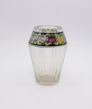 HUTA JÓZEFINA, Alexander PFOHL (1894-1953) , Vase with frieze of roses