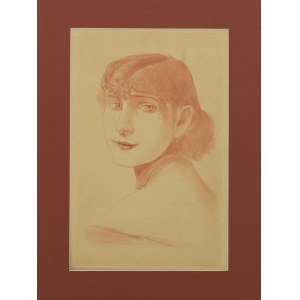 Wilhelm OSSECKI (1892-1958), Portret kobiety w perłach