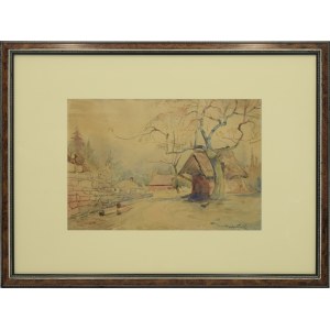 Franciszek REMBERTOWSKI XIX-XX w., Pejzaż wiejski