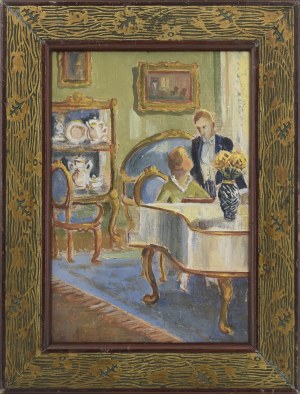 Jerzy KRAWCZYK (1921-1969), In the living room, 1946