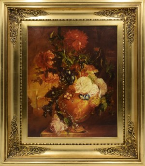 Artist unrecognized, 20th century, Flowers in a vase