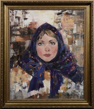 Lyubov MICHAELOVA, Girl in a blue shawl, 2011