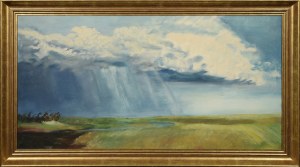 Artist unspecified, Landscape - A downpour is coming