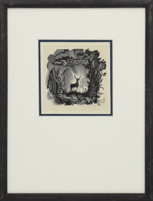 Edward KUCZYÑSKI (1905-1958), Deer, 1948