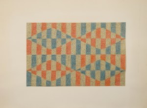 Gerhard LAETSCH (20th-20th century), Composition - fabric design