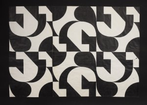 Gerhard LAETSCH (20th-20th century), Composition-design fabric ?