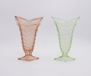 Pair of vases in art déco type