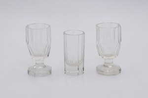 Set of three glasses (matched)