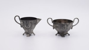 WMF, Sugar bowl and creamer in the empire manner