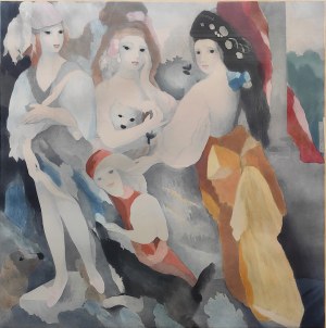 Marie Laurencin (1883-1956), Young ladies and dogs