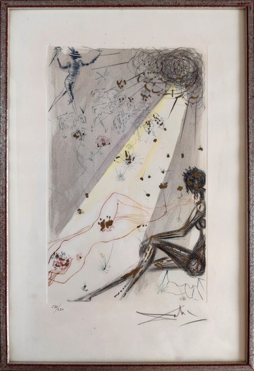 Salvador Dali (1904-1989), La Jeune Fille de Jérusalem, lata 70. XX w.
