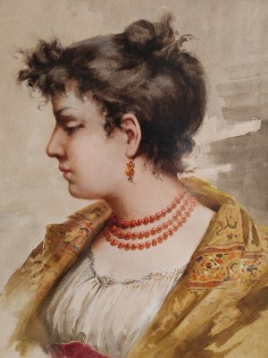 Artist unrecognized, Portrait of a young woman, early 20th century.