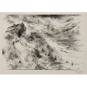 George Grosz (1893-1959), Chmury burzowe - Przylądek Cod, 1949