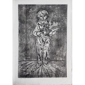 Janina Kraupe (1921-2016), Dziecko z gołębiem II, 1953
