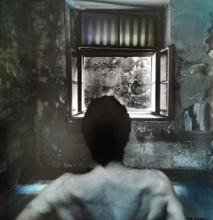 Jan Saudek (1935), I look through my window, 1989