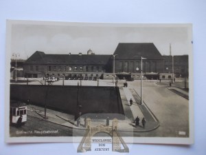 Gliwice, Gleiwitz, railway station, 1943