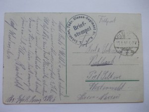 Gliwice, Gleiwitz, Waldschlosschen restaurant, 1917