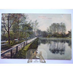 Bytom, Beuthen, park miejski, 1907