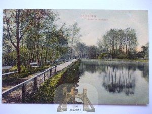 Bytom, Beuthen, city park, 1907