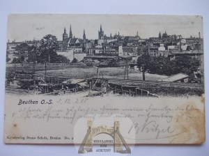 Bytom, Beuthen, panorama, 1905