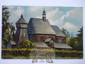 Bytom, Beuthen, wooden church, 1914