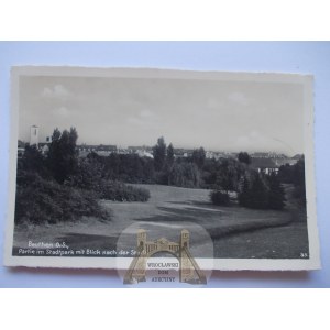 Bytom, Beuthen, park, ok. 1930