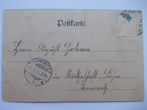 Bytom, Beuthen, train station, ca. 1903