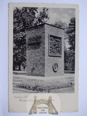 Bytom, Beuthen, monument to the 156th Infantry Regiment, circa 1940.