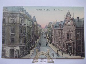 Bytom, Beuthen, Dworcowa Street, 1909