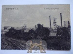 Bytom, Beuthen, Hohenzollern mine, mini-card, 1919