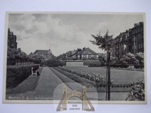 Bytom, Beuthen, Wilhelm Square, circa 1940.