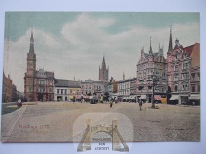 Bytom, Beuthen, Market Square, 1907