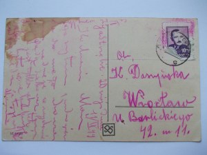 Jastrzębie Zdrój, houses and villas, ca. 1930 (mailed 1949).