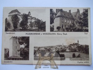 Wodzislaw Slaski, court, stronghold, sanatorium, ca. 1934