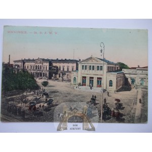 Sosnowiec, Dworzec, 1911