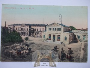 Sosnowiec, Railway Station, 1911