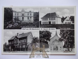 Stare Budkowice k.Opole, monastery, school, church, 1939