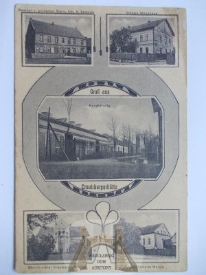 Komprachcice near Opole, street, inn, 1926
