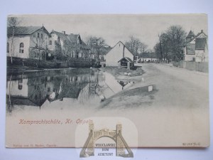 Komprachcice near Opole, street, ca. 1902