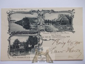 Prędocin near Brzeg, flood 1903