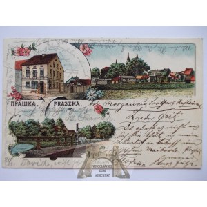Praszka, litografia, 1901