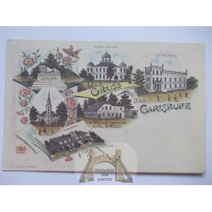 Pokój, Carlsruhe, litografia, 1897