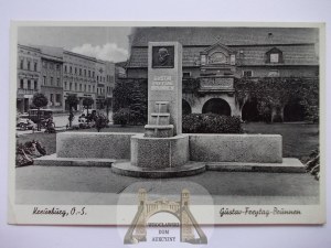 Kluczbork, Kreuzburg, fountain, 1940